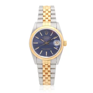 Rolex Datejust 31 68273 Yellow gold and Stainless steel Blue