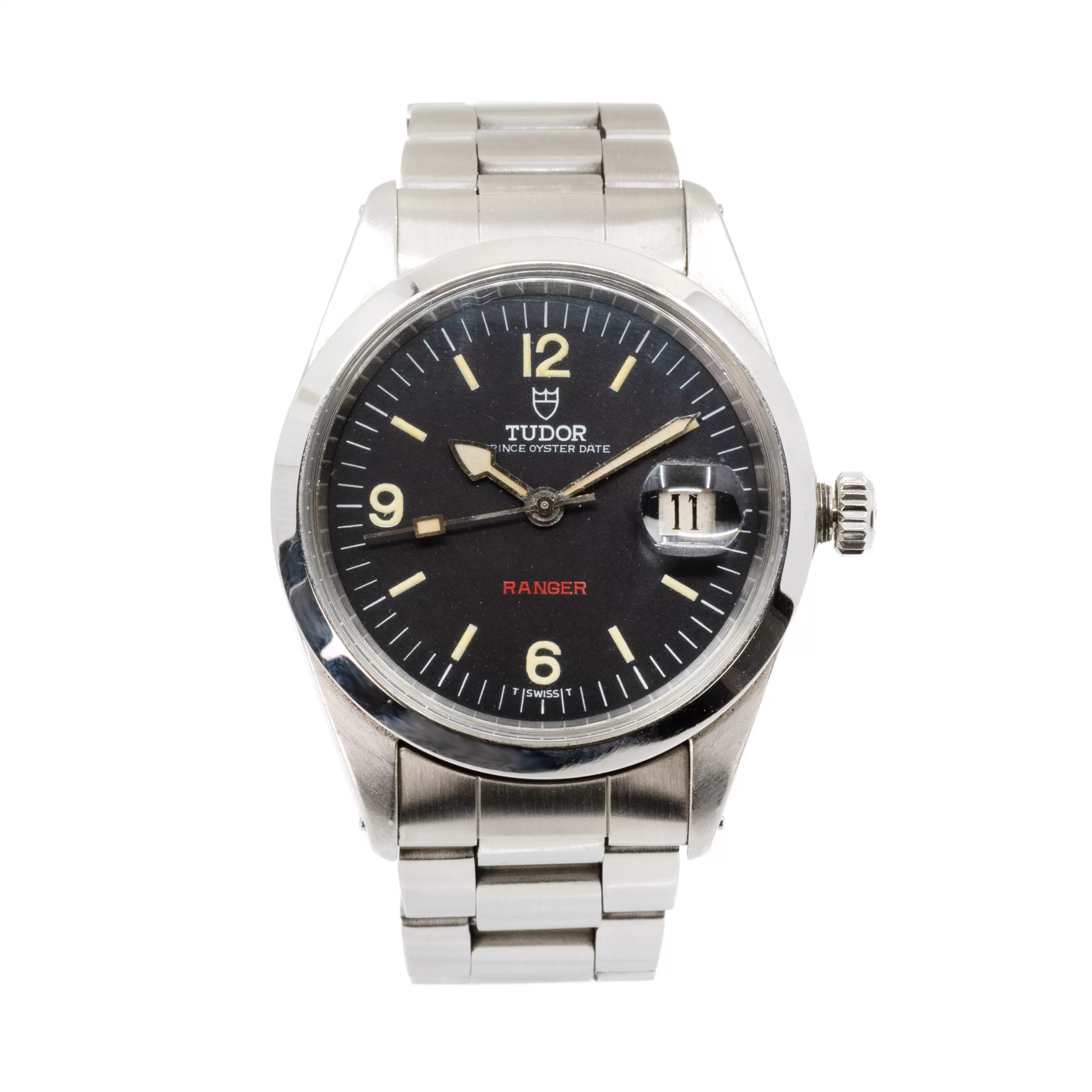 Tudor Prince 90500 38mm Stainless steel Black