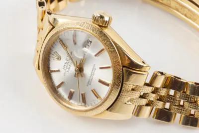 Rolex Oyster Perpetual "Datejust" 6901 25mm Yellow gold Silver 2