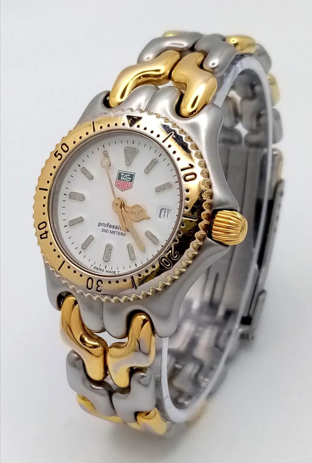 TAG Heuer Professional 34mm Two-tone White