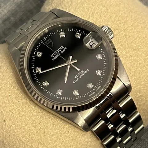 Tudor Prince Date 72034 32mm Stainless steel Black 2