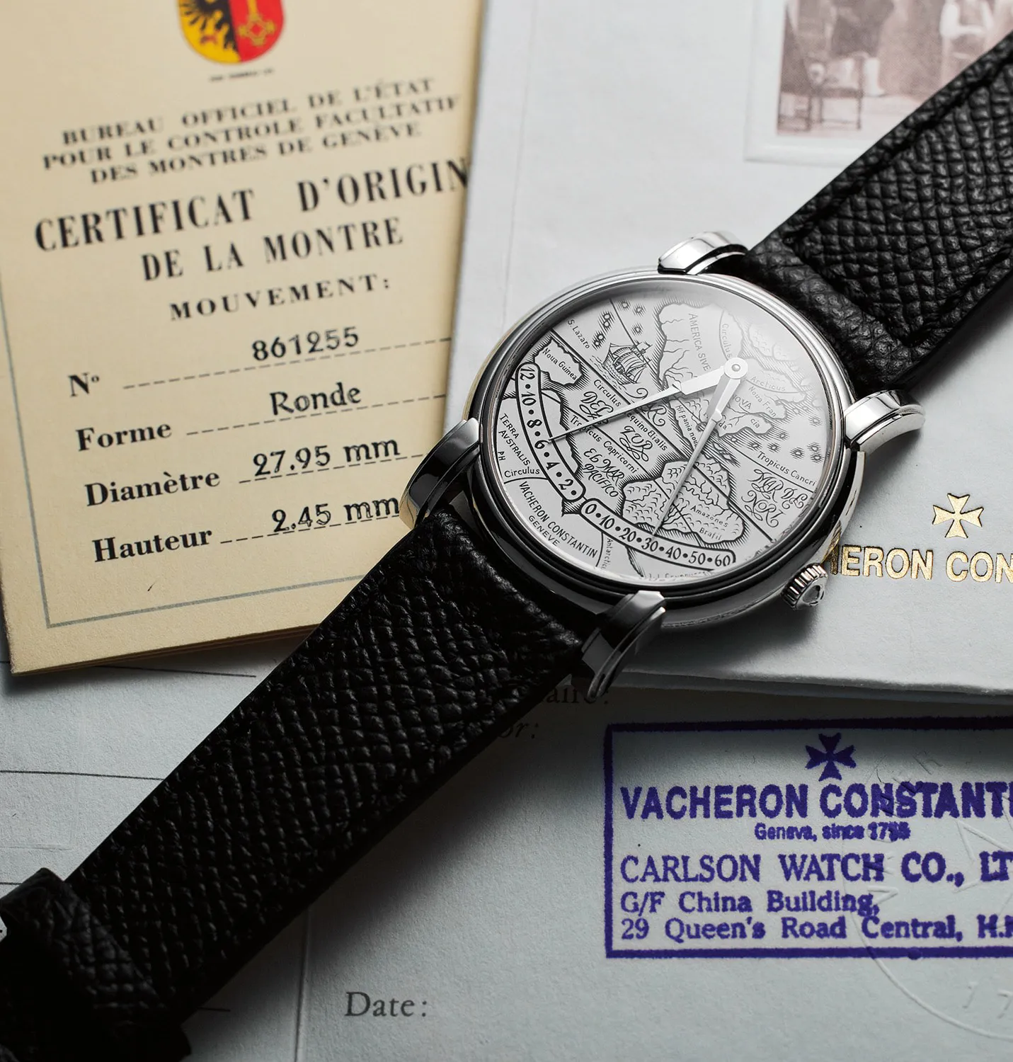 Vacheron Constantin Mercator 43050/000P 36mm Platinum Champlevé 1