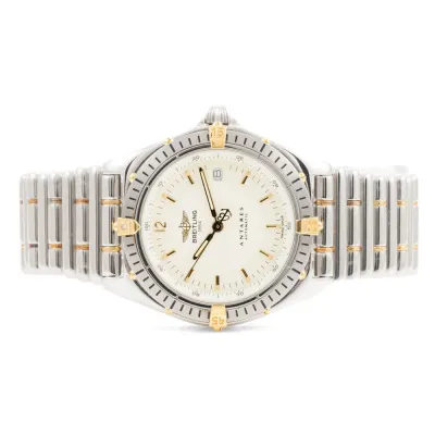 Breitling Antares B10048 39mm 18ct yellow gold and stainless steel Cream 3