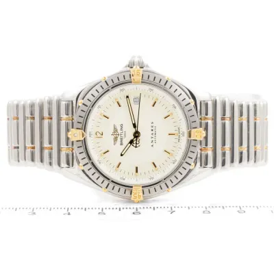 Breitling Antares B10048 39mm 18ct yellow gold and stainless steel Cream 5