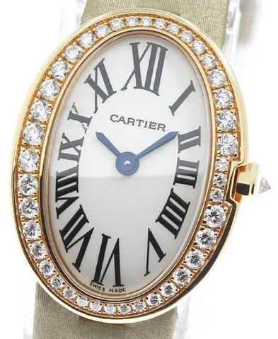 Cartier Baignoire wb520028 19mm Rose gold Silver