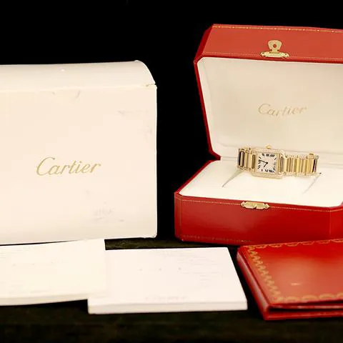 Cartier Tank Française 1821 25mm Yellow gold White 13