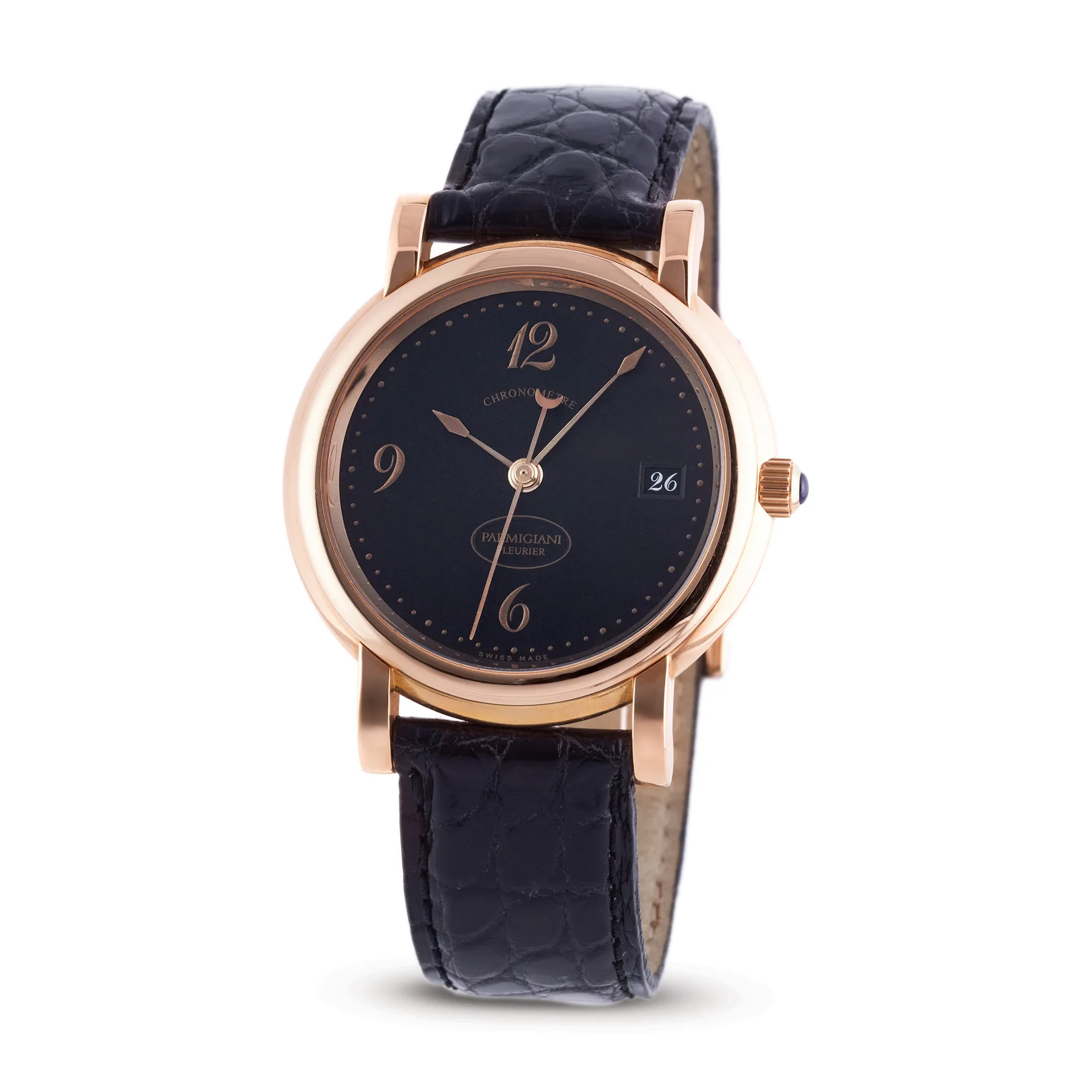 Parmigiani Fleurier Chronometre Basica C04442 37.5mm Rose gold Black