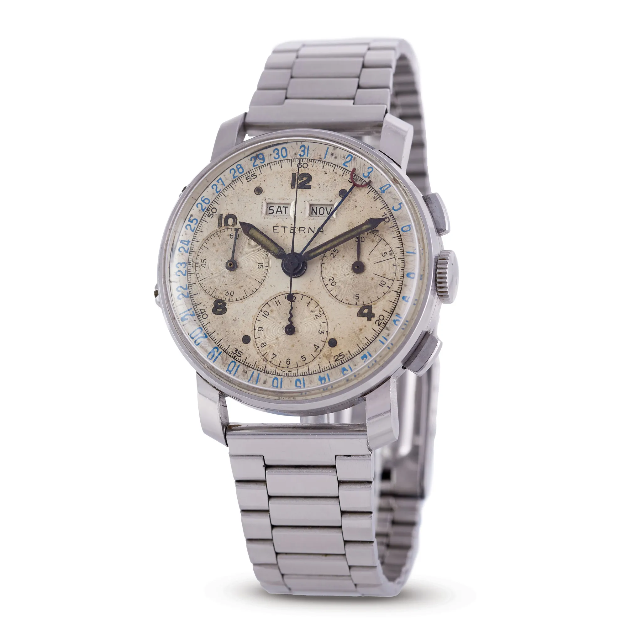 Eterna Dato-Compax 35mm Stainless steel