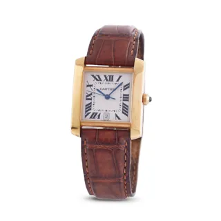 Cartier Tank Française 1840 Yellow gold Silver