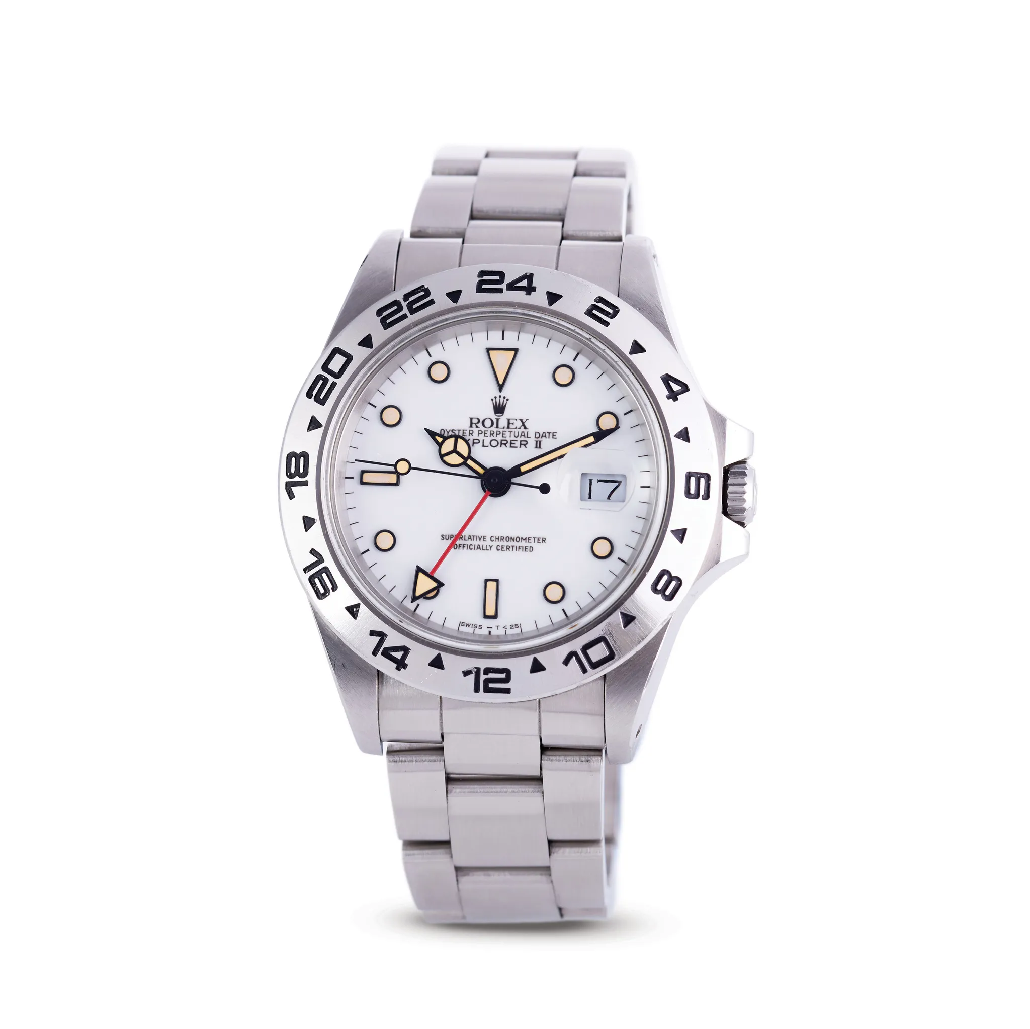 Rolex Explorer II 16550 39mm Stainless steel Cream