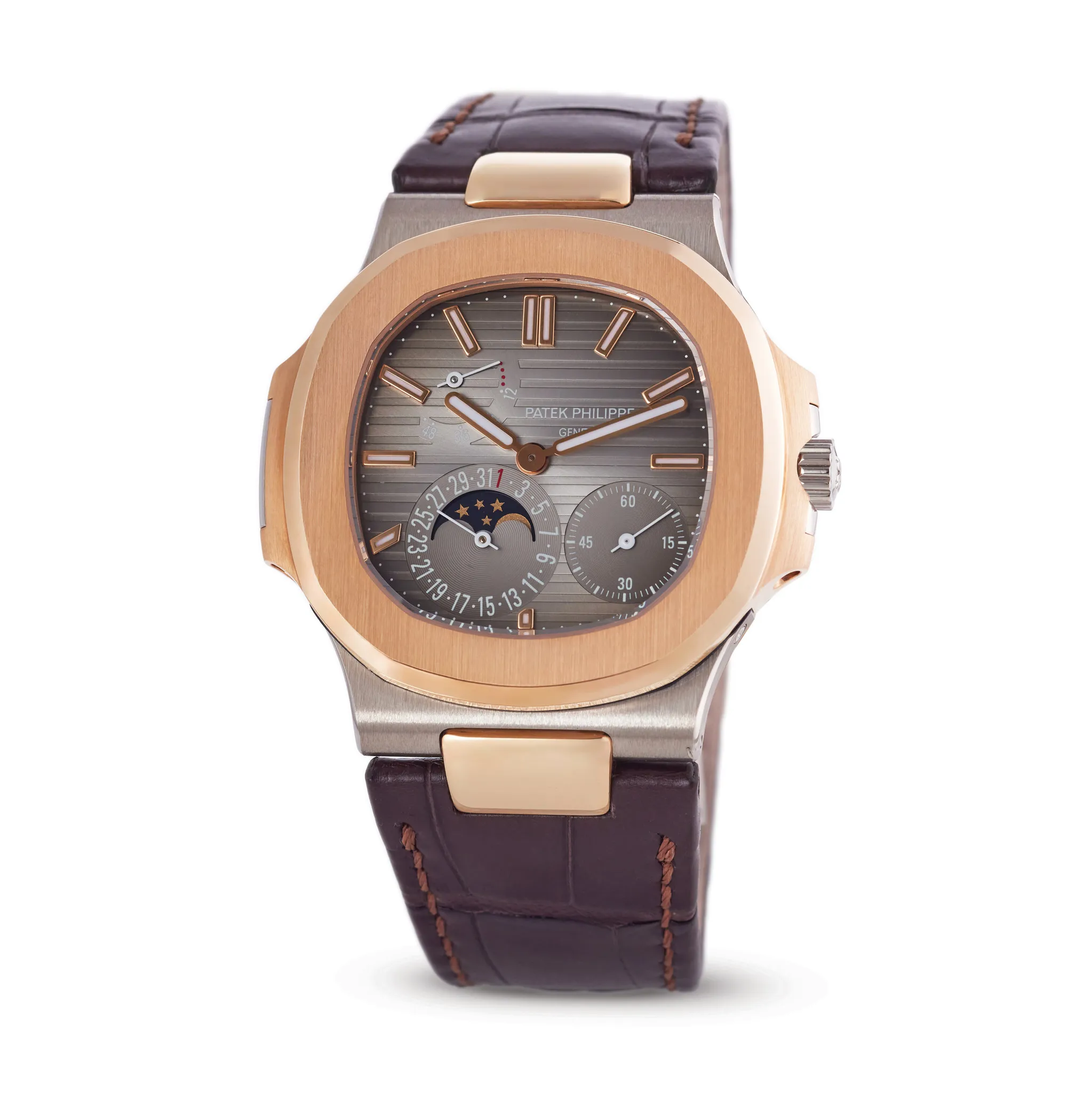 Patek Philippe Nautilus 5712GR-001 40mm Rose gold and White gold Gray