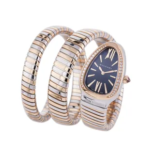 Bulgari Serpenti 102099 Rose gold and Stainless steel Black