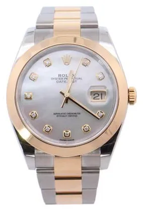 Rolex Datejust 41 126303 41mm Yellow gold and Stainless steel Mother-of-pearl