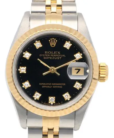 Rolex Datejust 69173G 26mm Yellow gold and Stainless steel Black