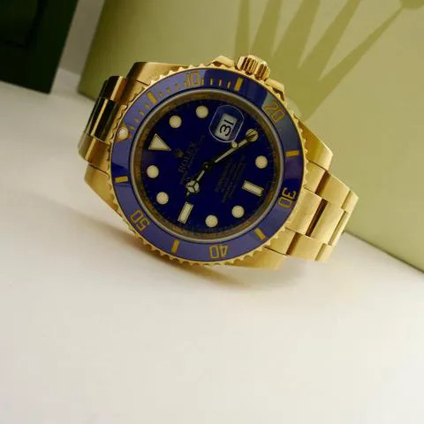 Rolex Submariner Date 116618LB 40mm Yellow gold Blue 2