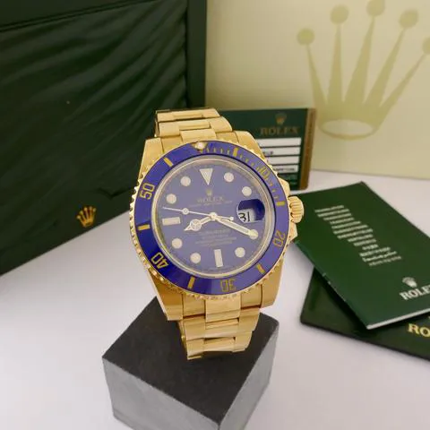 Rolex Submariner Date 116618LB 40mm Yellow gold Blue 3