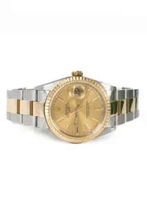 Rolex Oyster Perpetual Date 15223 Yellow gold and Stainless steel Champagne