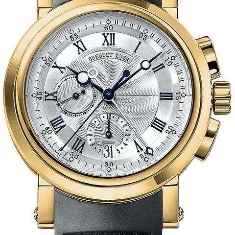 Breguet Marine 5827BA/12/5ZU 42mm Yellow gold Silver