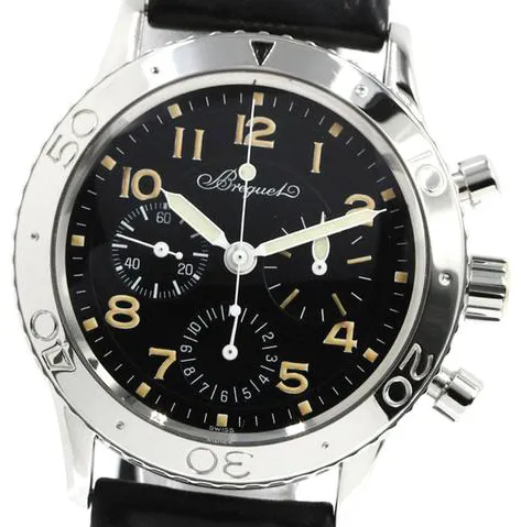 Breguet Type XX - XXI - XXII 3800 39mm Stainless steel Black