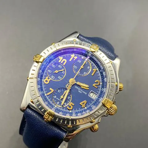Breitling Chronomat B13050.1 39mm Yellow gold and stainless steel Blue 3