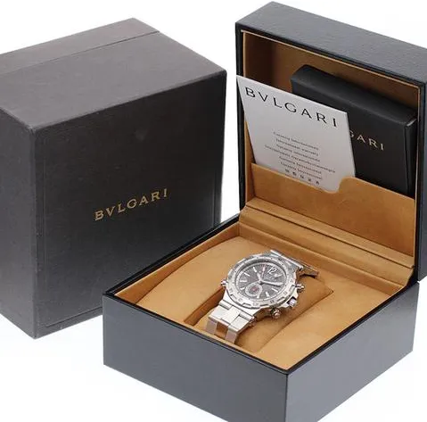 Bulgari Diagono DP 42 S GMT 42mm Stainless steel Gray 6