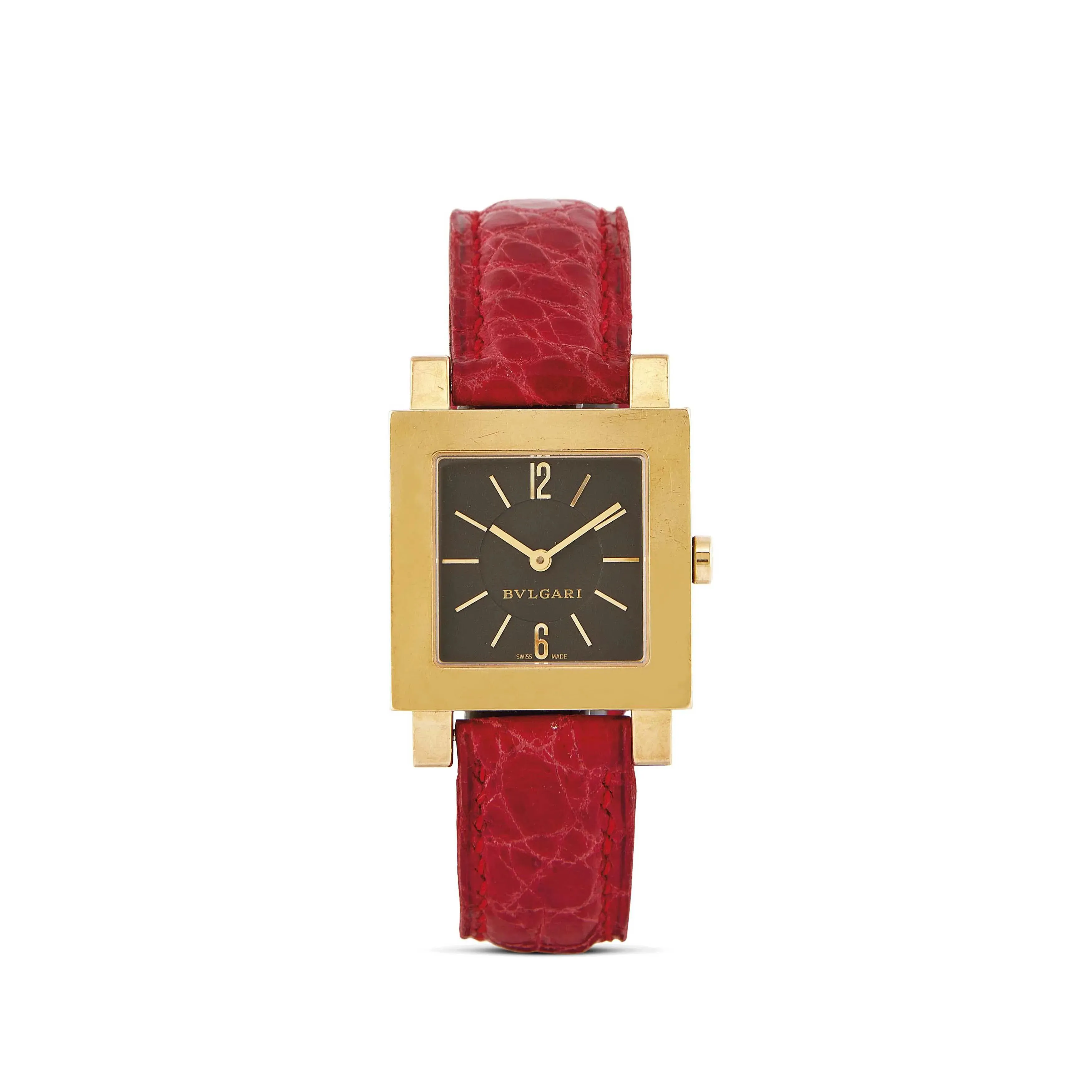 Bulgari SQ22GL 27mm Yellow gold and Stainless steel Black