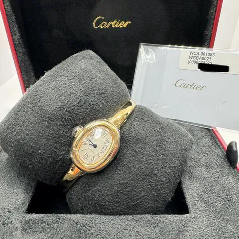 Cartier Baignoire WGBA0021 24.5mm Yellow gold Silver