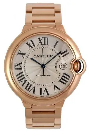 Cartier Ballon Bleu 2999 42mm Rose gold Silver