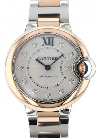 Cartier Ballon Bleu 33mm W3BB0006 33mm Yellow gold and Stainless steel Silver