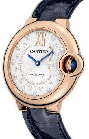 Cartier Ballon Bleu de Cartier WGBB0052 33mm Rose gold Silver