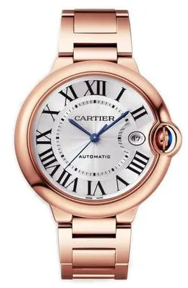 Cartier Ballon Bleu de Cartier WGBB0039 40mm Rose gold Silver