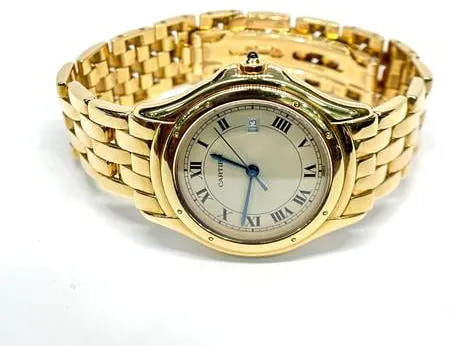 Cartier Cougar 887904 33mm Yellow gold White 1