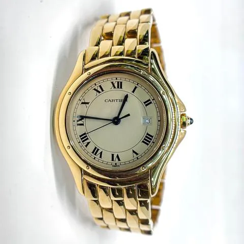 Cartier Cougar 887904 33mm Yellow gold White 2