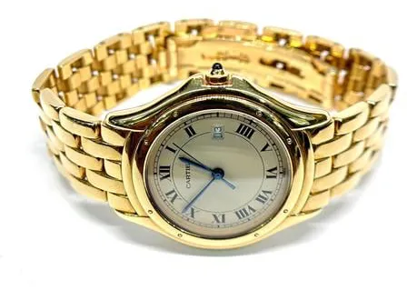 Cartier Cougar 887904 33mm Yellow gold White 4