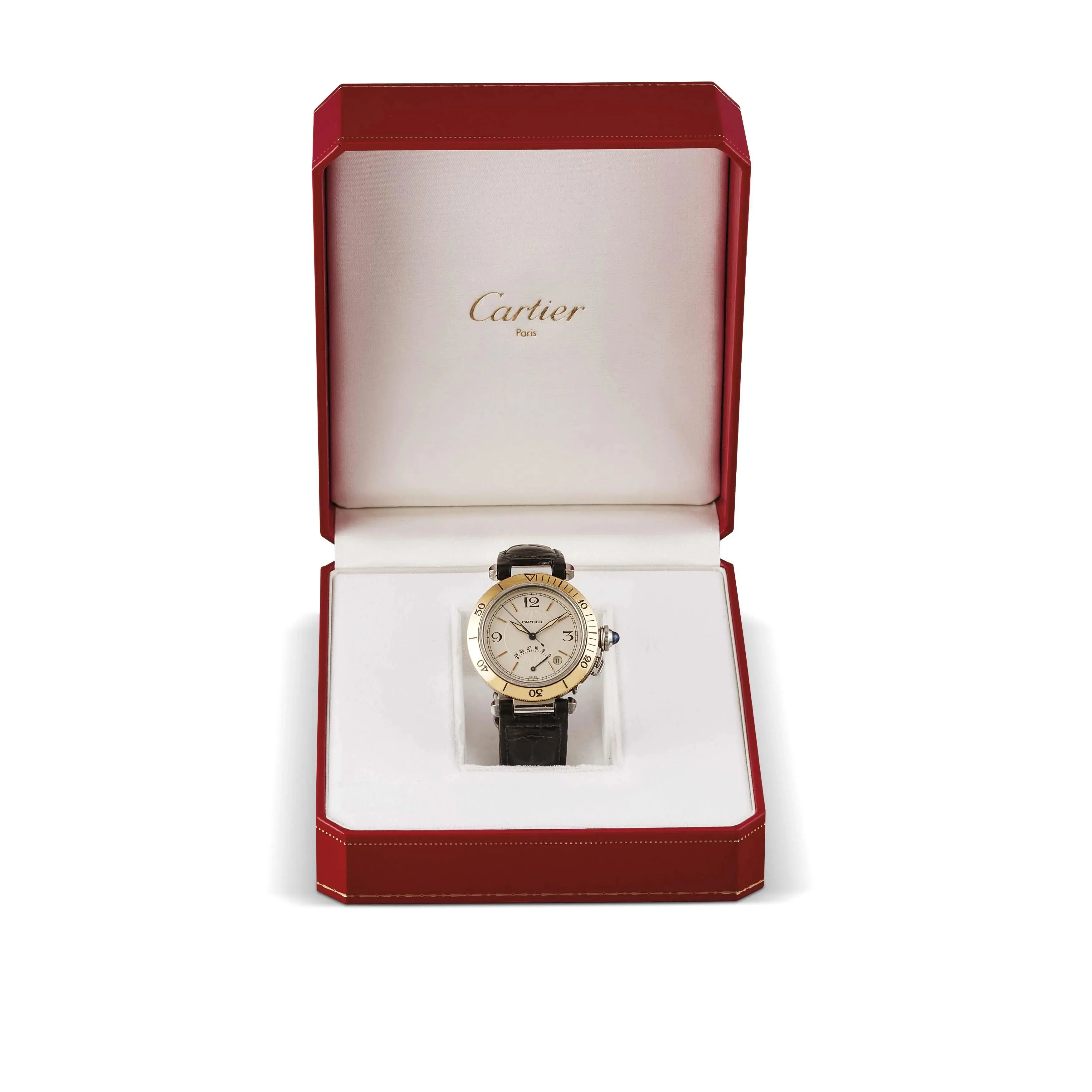 Cartier Pasha 1033 38mm Stainless steel Ivory 1