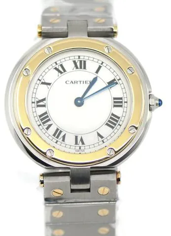 Cartier Santos 8191 32mm Yellow gold and Stainless steel White