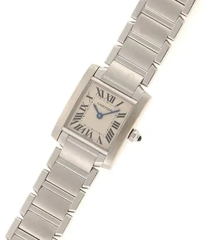 Cartier Tank Française W51008Q3 25mm Stainless steel White 1