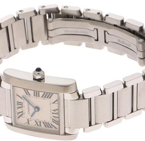 Cartier Tank Française W51008Q3 25mm Stainless steel White 6