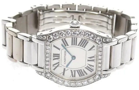 Cartier Tortue WA5072W9 28mm White gold Silver 1