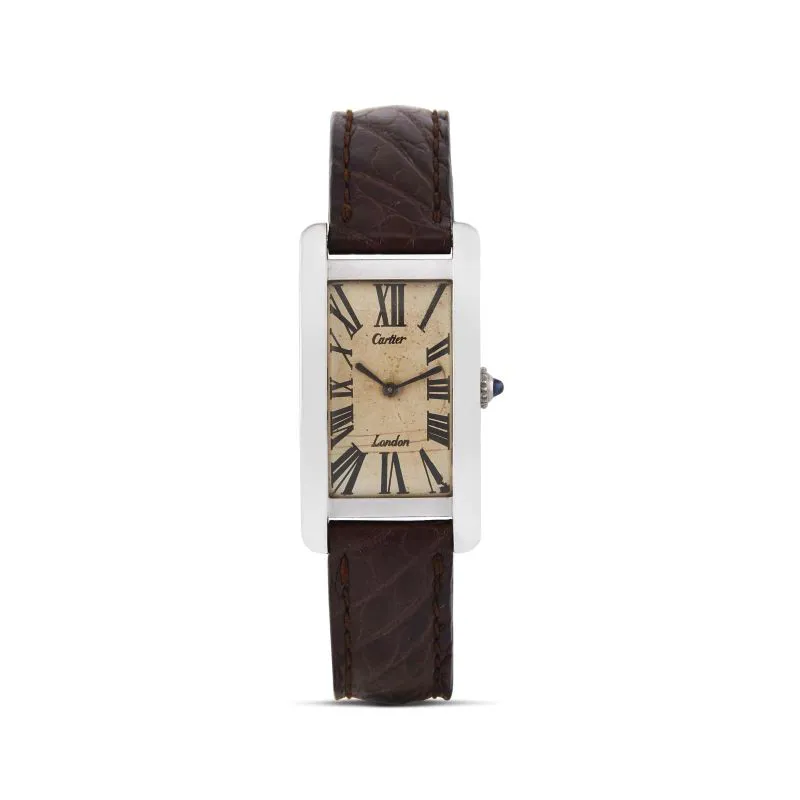 Cartier Tank Américaine 22mm White gold Ivory