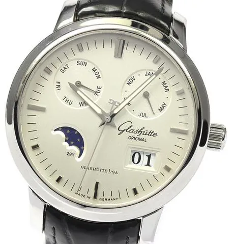 Glashütte Senator 100-06-13-02-04 40mm Stainless steel Silver