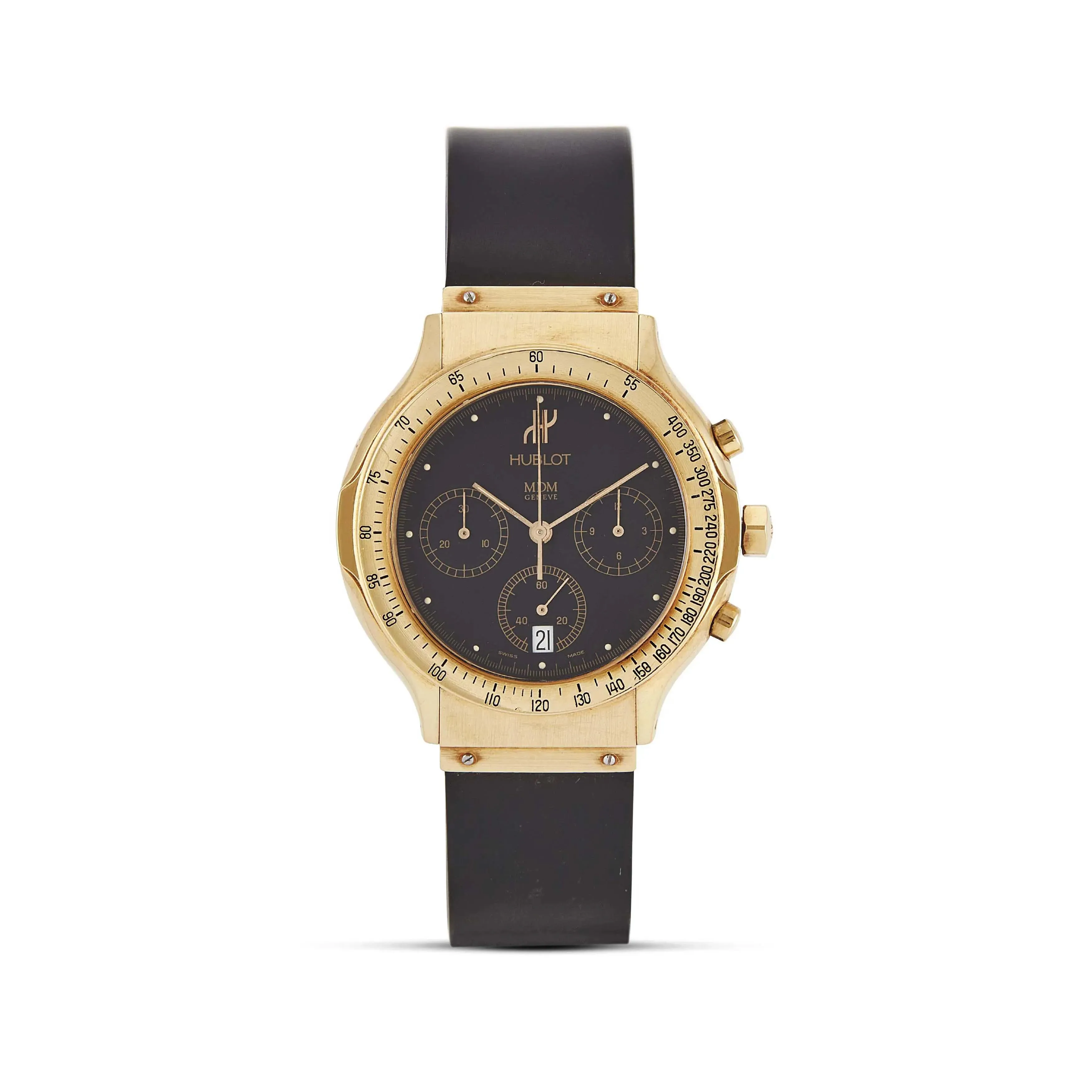 Hublot 1620.140.3 38mm Yellow gold Black