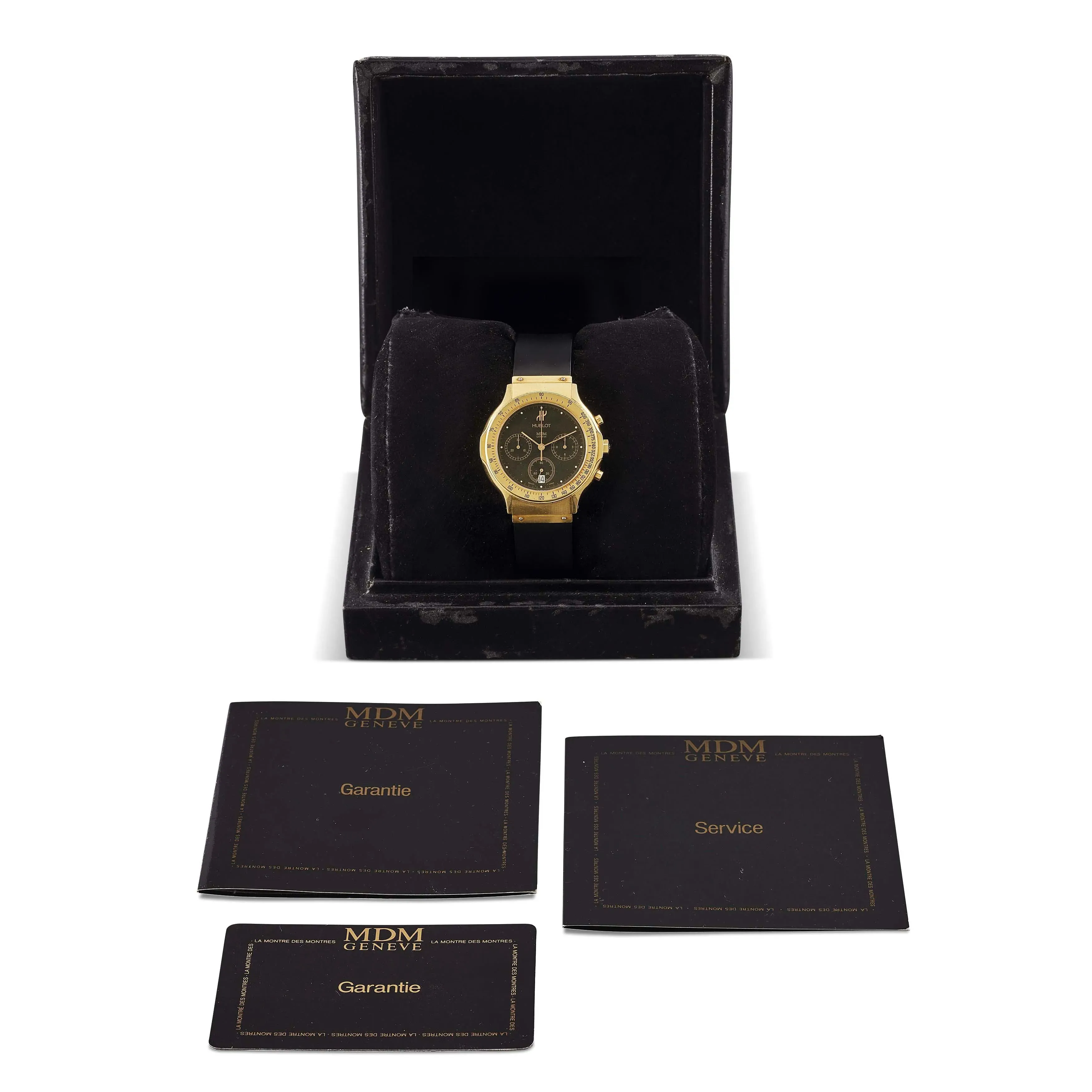 Hublot 1620.140.3 38mm Yellow gold Black 2