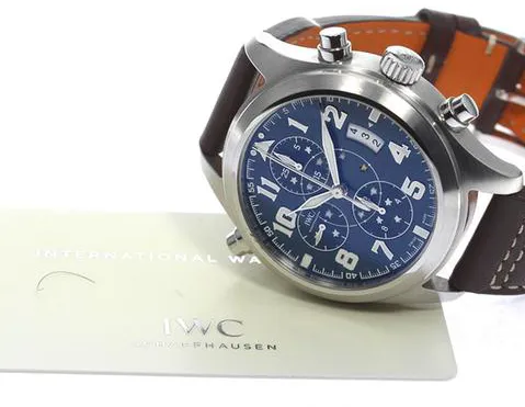 IWC Pilot Double Chronograph IW371807 44mm Stainless steel Blue 2