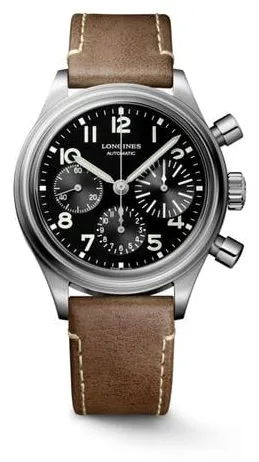 Longines Heritage L2.816.4.53.2 41mm Stainless steel Black