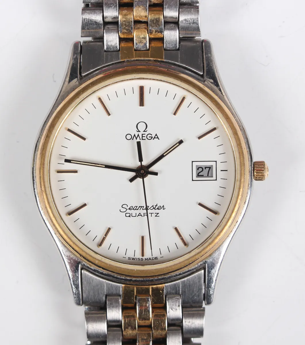 Omega Seamaster 33mm Stainless steel and Gilt White