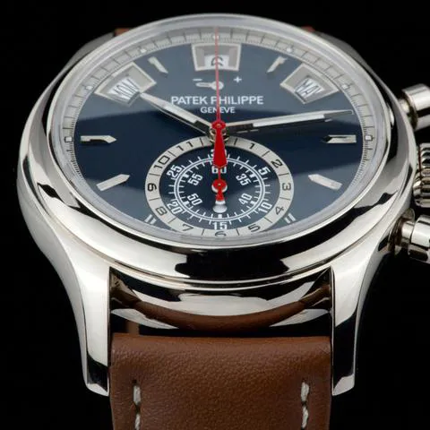 Patek Philippe Annual Calendar Chronograph 5960/01G-001 40.5mm White gold Blue 7