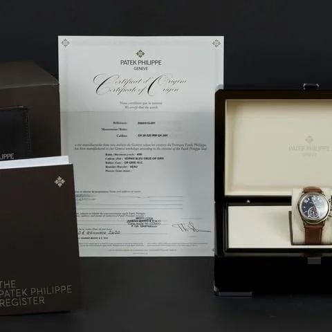 Patek Philippe Annual Calendar Chronograph 5960/01G-001 40.5mm White gold Blue 4