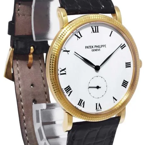 Patek Philippe Calatrava 3919J 33mm Yellow gold White 6