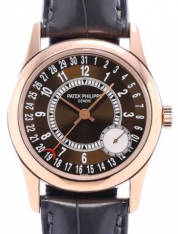 Patek Philippe Calatrava 6000R-001 Rose gold Brown 1